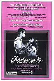 Another movie L'adolescente of the director Jeanne Moreau.