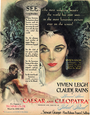Another movie Caesar and Cleopatra of the director Gabriel Pascal.